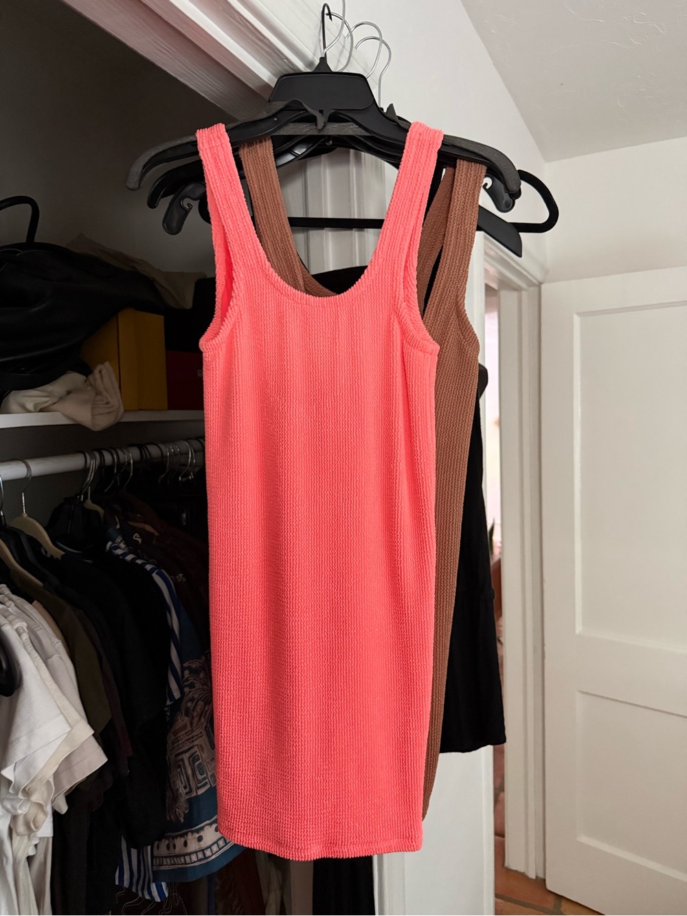 Coral Sleeveless mini araminta James